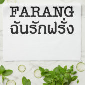I Black Heart (Love) Farang Theedoek (Gevouwen)