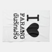 I Black Heart (Love) Farang Theedoek (Horizontaal)