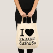 I Black Heart (Love) Farang Tote Bag (Voorkant (product))