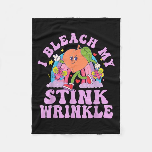 I Bleach My Stink Wrinkle Funny Adults Gag Humor S Fleece Deken (Voorkant)