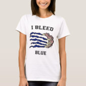 I Bleed Blue Claw T-shirt (Voorkant)