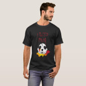 I Bleed Color Skull Design T-shirt (Voorkant volledig)