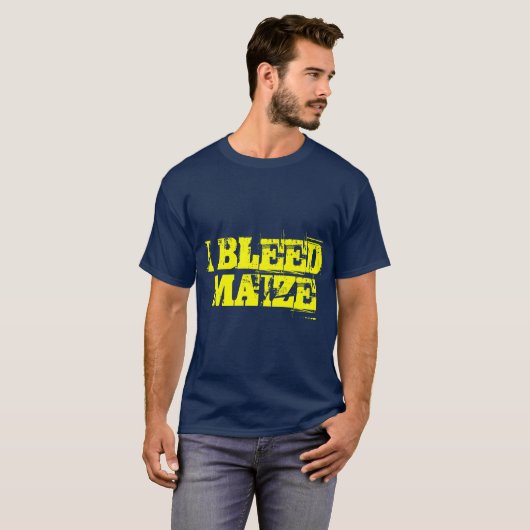 I BLEED MAIZE T-SHIRT (Voorkant volledig)