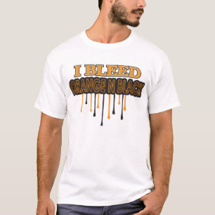I Bleed Oranje N Black T-shirt