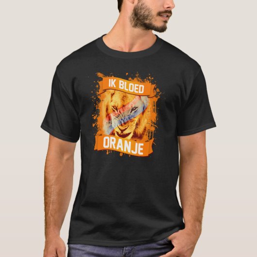I Bleed Oranje (Nederlands Voetbal) T-shirt (Voorkant)