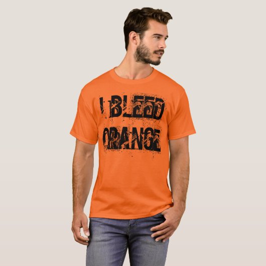 "I Bleed Oranje" t-shirt (Voorkant volledig)