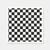 I Bleed Racing Black White Checkered Pas het aan Servetten (Voorkant)