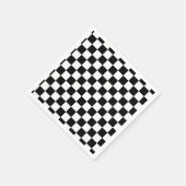 I Bleed Racing Black White Checkered Pas het aan Servetten (Hoek)