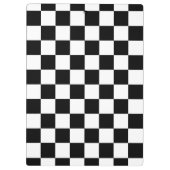 I Bleed Racing Check Black White, aangepast Klembord (Achterkant)