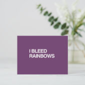 I BLEED RAINBOWS BRIEFKAART (Staand voorkant)