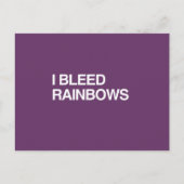 I BLEED RAINBOWS BRIEFKAART (Voorkant)