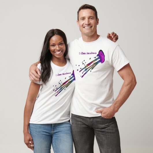 "I Bleed Rainbows" Splash T-shirt (Unisex)