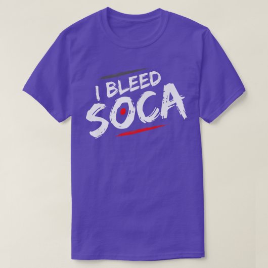 I Bleed Soca - Music Lover T-shirt (Design voorkant)