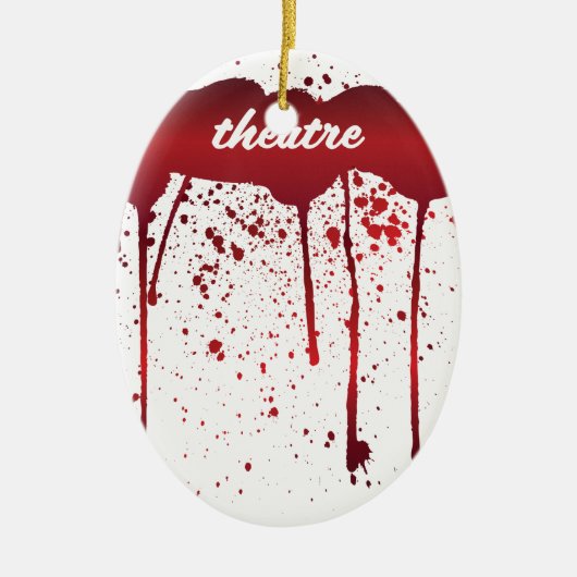 I Bleed Theater 1 Keramisch Ornament (Voorkant)