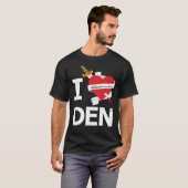 I Bleeding Heart DEN T-shirt (Voorkant volledig)