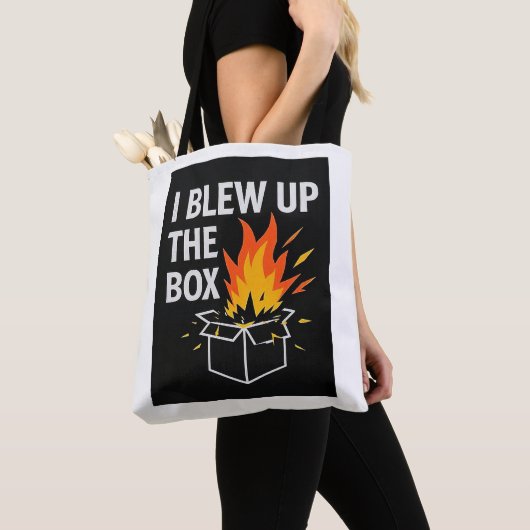 I blew up the box Tote Bag (Dichtbij)