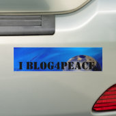 I Blog4Peace Bumpersticker (Op auto)