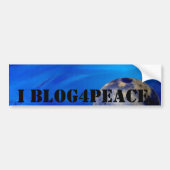 I Blog4Peace Bumpersticker (Voorkant)