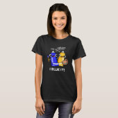 I Blue it Funny Artist Paint Donk BG T-shirt (Voorkant volledig)