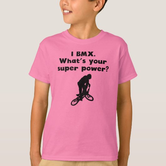 I BMX superkracht T-shirt (Voorkant)