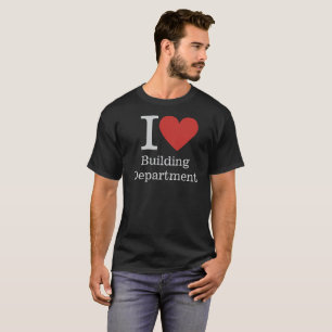 I ❤️ Bouwafdeling voor medewerkers CUSTOM Mannen T-shirt