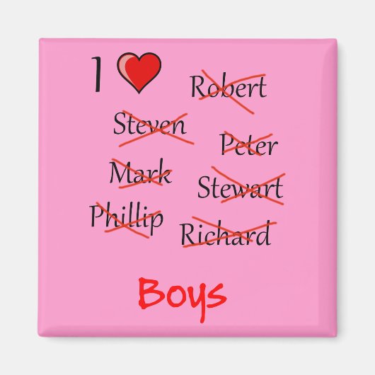 "I & Boys" Magneet (Voorkant)