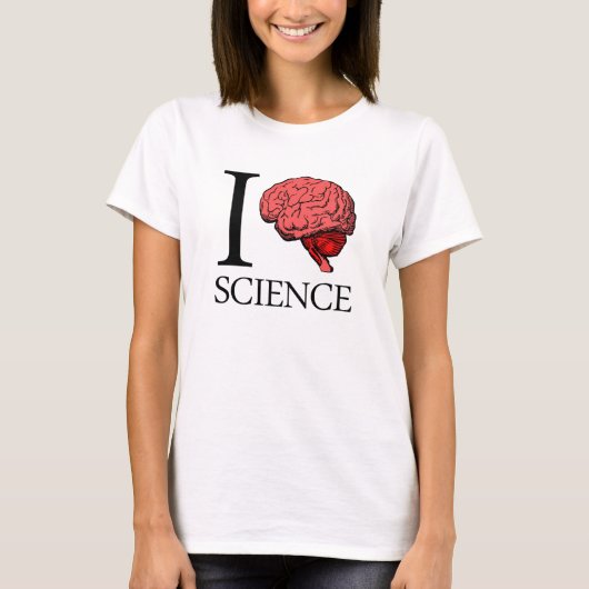 I Brain Science (I Know science) (I Love Science) T-shirt (Voorkant)