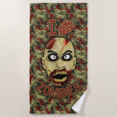 I Brain Zombies Strandlaken (Voorkant)