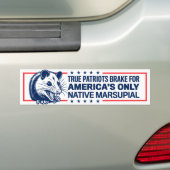 I Brake for America's Only Native Marsupial Funny Bumpersticker (Op auto)