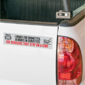 I Brake For Brunettes bumper sticker (Op Truck)