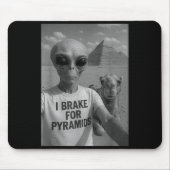 I Brake For Pyramids _ Alien Abduction Cute Funny  Muismat (Voorkant)