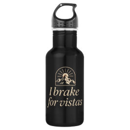 I Brake for Vistas Water Bottle Waterfles