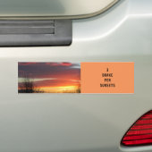 "I BRAKE FOR ZONSONDERGANGEN" BUMPERSTICKER (Op auto)