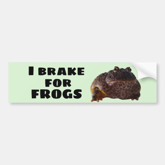 I brake Frogs Bumpersticker (Voorkant)
