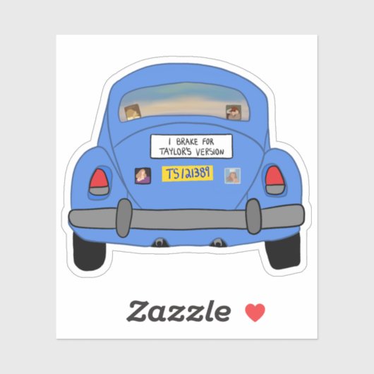 I Brake voor TV Sticker (Vel)