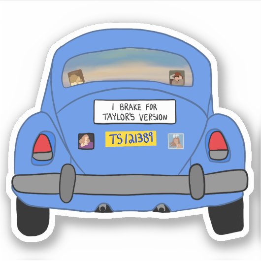 I Brake voor TV Sticker (Voorkant)