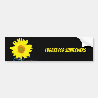 I Brake voor Zonnebloemen Bumpersticker