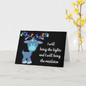 **I BRENGT DE LICHTEN/MISTLETOE IN CHRISTMAS** KAART (Gele Bloem)