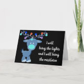 **I BRENGT DE LICHTEN/MISTLETOE IN CHRISTMAS** KAART (Voorkant)