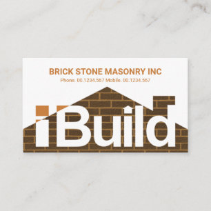 I Brickwork Home Handyman Contractor Visitekaartje