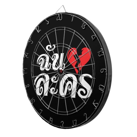 I Broken Heart (Love) Lakhon ĀThai Language Ā Dartbord (Voorkant Rechts)