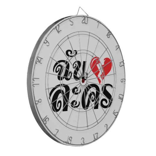 I Broken Heart (Love) Lakhon ĀThai Language Ā Dartbord (Voorkant Links)