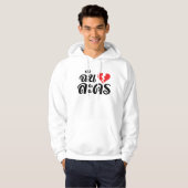 I Broken Heart (Love) Lakhon ĀThai Language Ā Hoodie (Voorkant volledig)