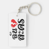 I Broken Heart (Love) Lakhon ĀThai Language Ā Sleutelhanger (achterkant)