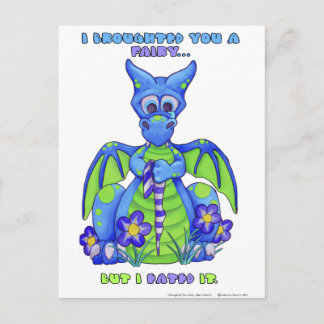 I Broughted u een Fee, maar I Eated het Briefkaart