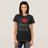 I Brussels Sprouts I Love Brussels Sprouts I He  T-shirt (Voorkant volledig)