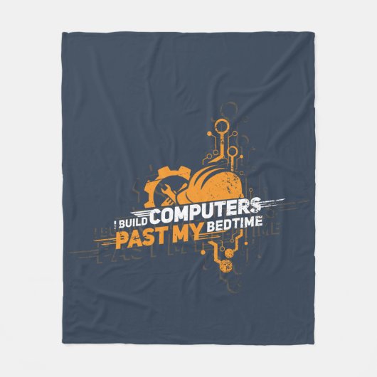 I Build Computers Engineer Geek Fleece Deken (Voorkant)