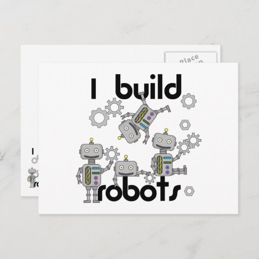 I Build Robots Briefkaart (Voorkant / Achterkant)