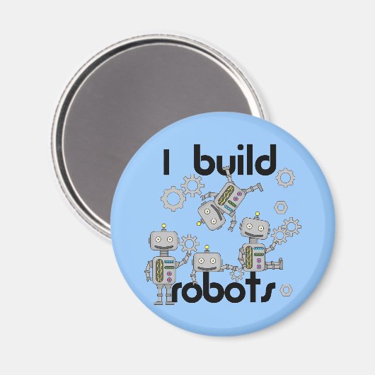 I Build Robots Magneet (Voorkant / Achterkant)