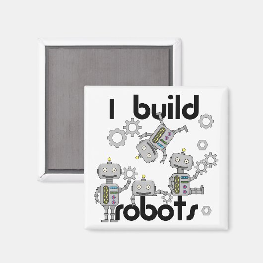 I Build Robots Magneet (Voorkant / Achterkant)